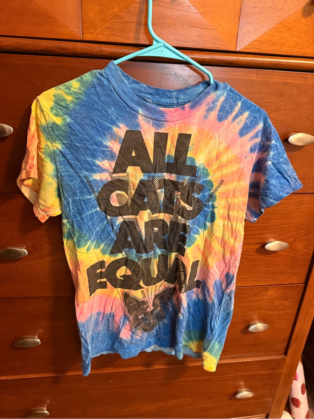 Tie-Dye Short Sleeve Graphic Tee - Multicolor